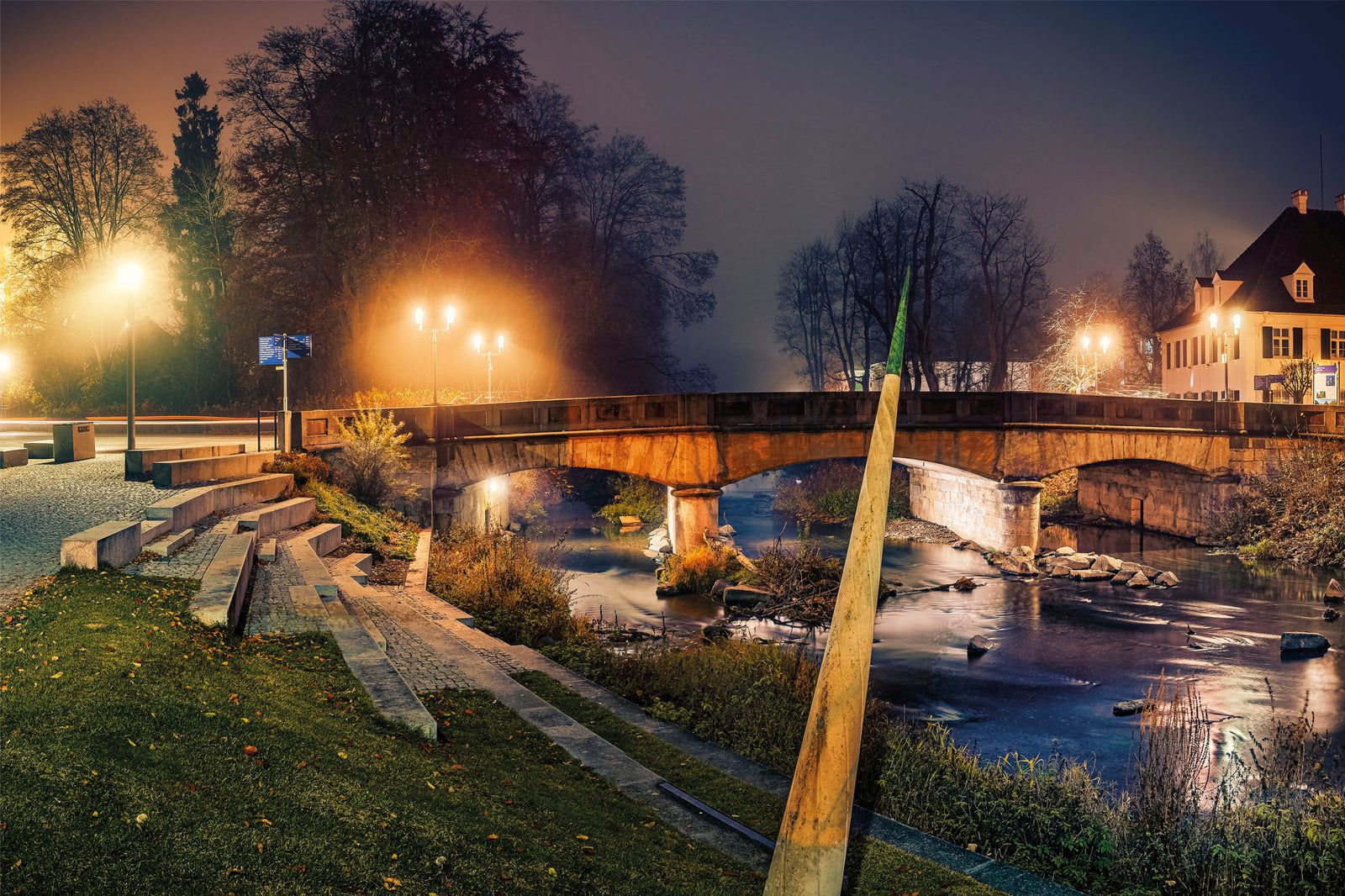 An der Brigach: Schützenbrücke und Brigachstufen, Donaueschingen