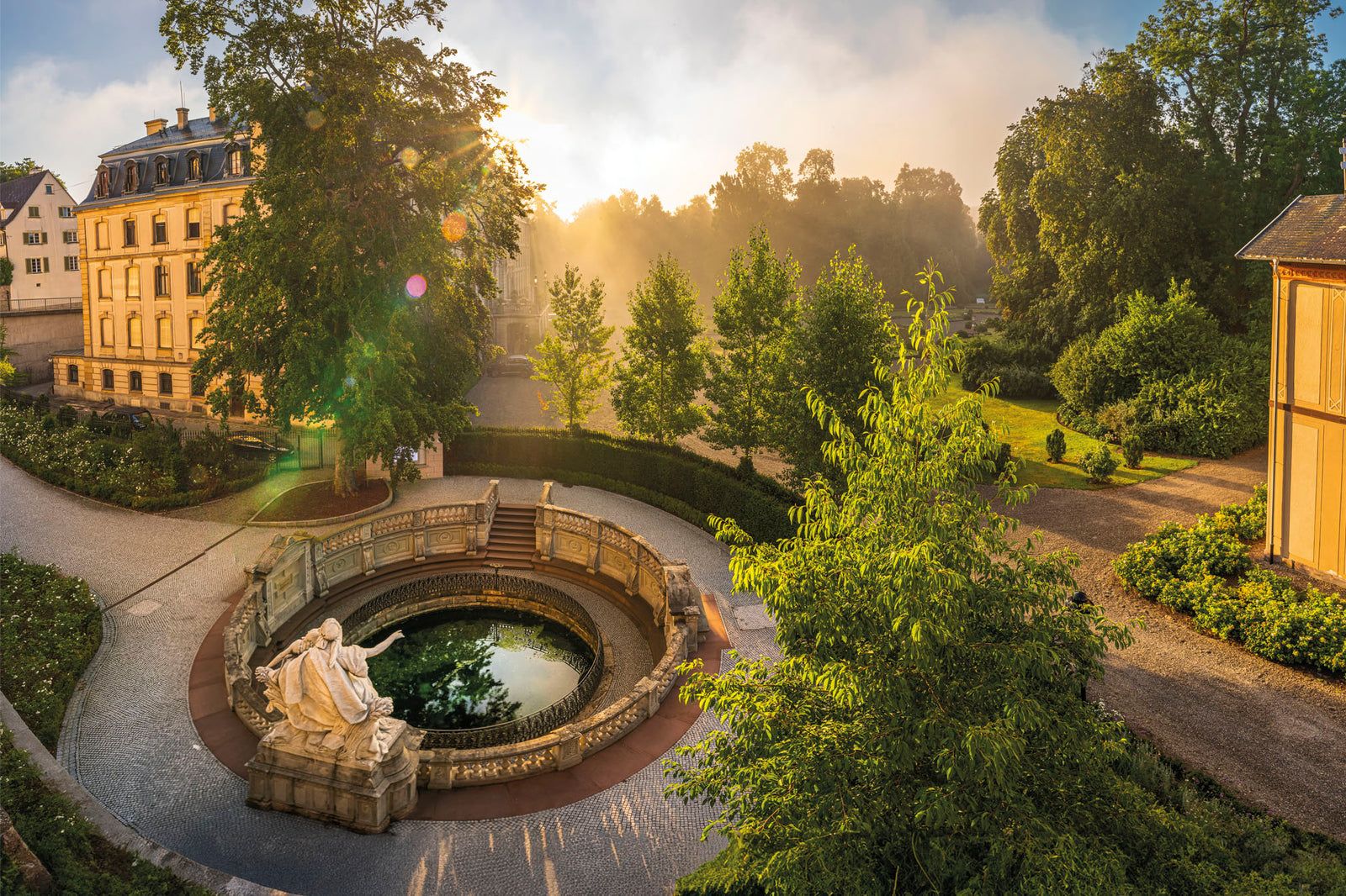 An der Donauquelle: Donauursprung und Schlosspark, Donaueschingen